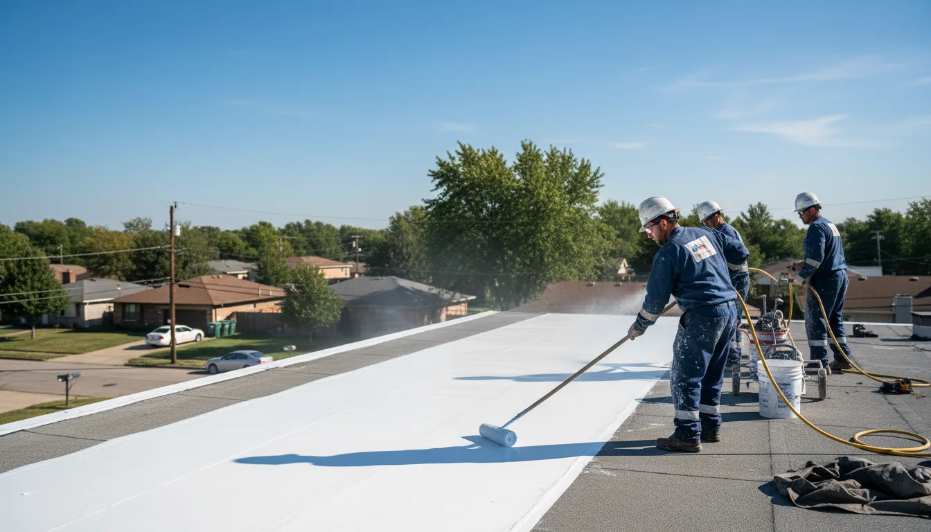 Commercial roof coating in West Suffield, CT near me